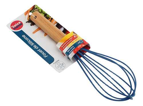 Batedor Ovos Bolo Silicone Fouet 25cm Até 240º Gourmet Azul 1