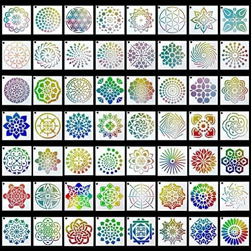 Stencils Mandala X 56 Modelos De 9x9cm 1