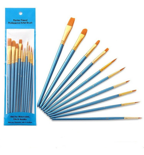 Kit Pincel Guache Facial Infantil Pinceis Rosto Maquiagem 1