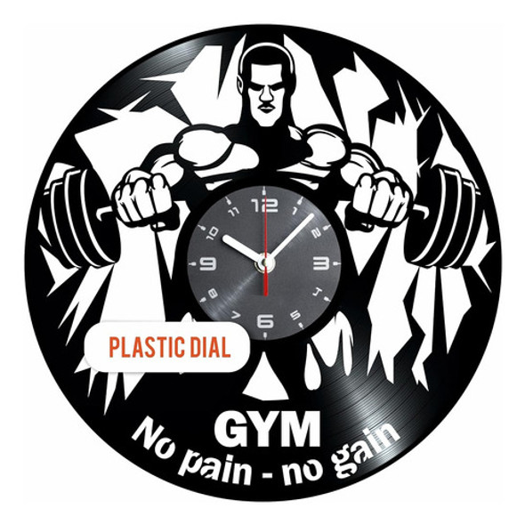 ~? Gym Vinyl Record Clock - Idea De Conjunto De Regalo Temát 0 ~? Gym Vinyl Record Clock - Idea De Conjunto De Regalo Temát 0