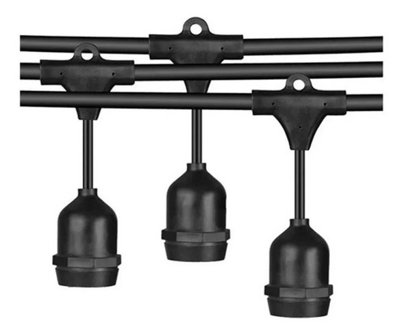 5 Mt Guirnalda Luces Sellada Lluvia Exterior Ip66 S/lámparas 0