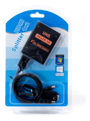 Spitter Hdmi 1 X 2 2k 4k 3d Activo Duplica Tu Pantalla 0