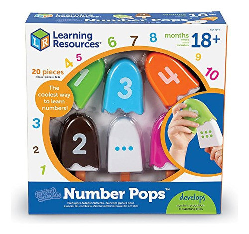 Recursos De Aprendizaje Smart Snacks Number Pops, Set Of 10 1