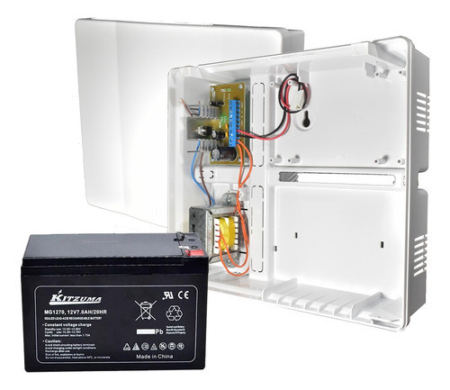 Fuente Cargador Ups P/control Acceso Cerradura Magnética Bat 0