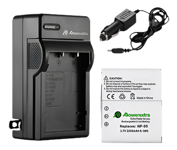 2 * Fujifilm Np-95 Bateria + Cargador Digital Para La X-s1 F 0