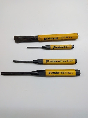 Juego Punzones Rectos Leader Art  De 1.5mm A 6mm 0