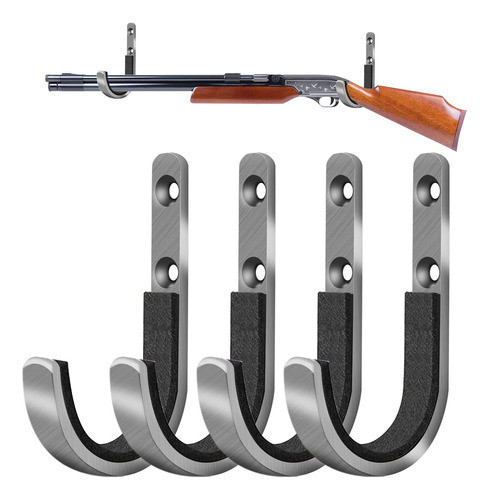 Ganchos De Pared Antideslizante Pihssfull P/rifle Y Escopeta 0