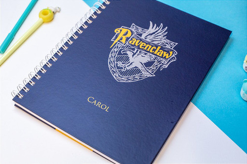 Caderno A4 Personalizado - Harry Potter Corvinal 1