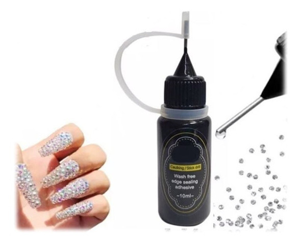 Diamond Gel Glue Uv Led 10ml Pegamento Strass 0