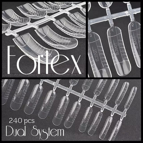 240 Cápsulas Moldes Dual System Para Acrílico Y Gel Uñas 1