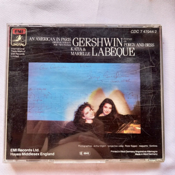 Gershwin Labeque Katia Marielle Labèque Cd / Kktus 1