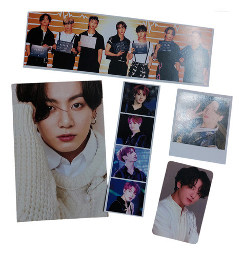 Fotos Jungkook Pack/set Polaroid+ Photocard + Strip Bts Army 0