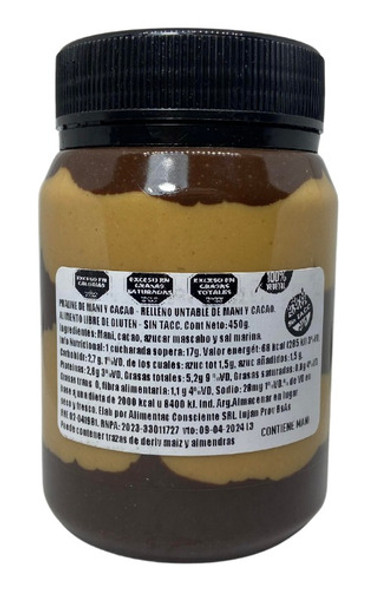 Pasta De Mani Con Chocolate Apto Vegano 1
