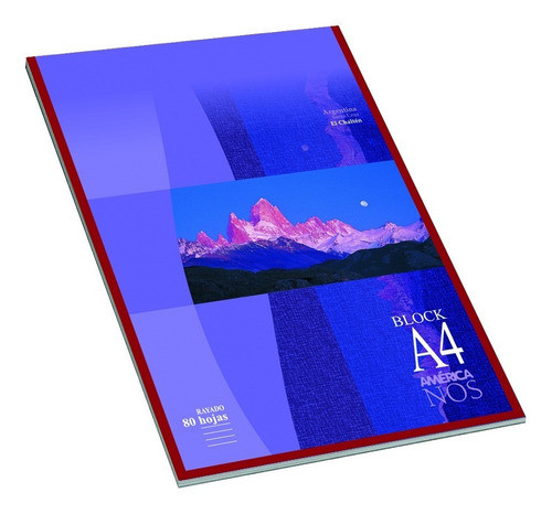 Block De Hojas A4 America Nos X80 Hojas Rayado 1