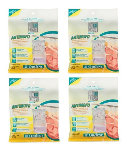 Desumidificador Antimofo De Ambiente C/ Cabide My Closet 4un 0