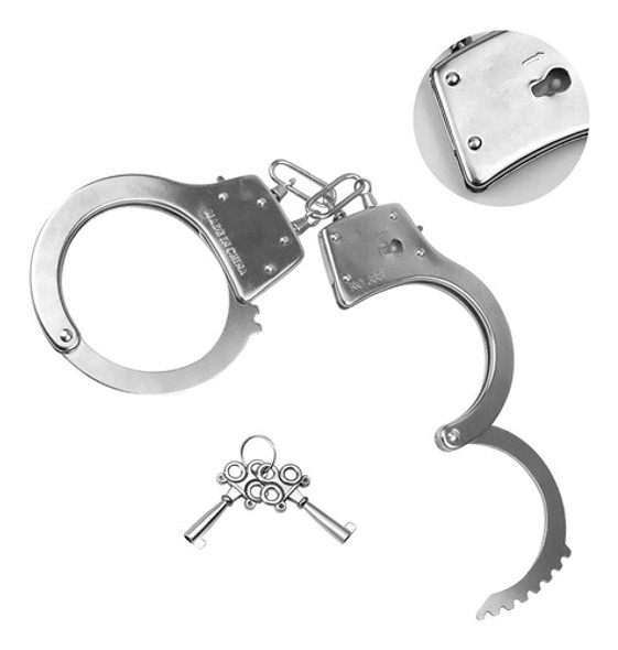 Algema De Policial Para Festa Fantasia Com Chave Reserva 0
