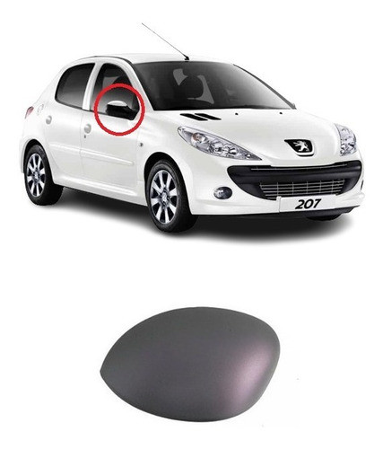 Peugeot 207 Cacha De Espejo Derecha Para Pintar Carcasa 0