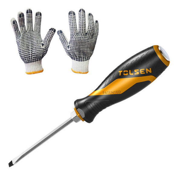 Destornillador De Impacto Punta Plana Tolsen 6.5x150 Mm -sc- 0 Destornillador De Impacto Punta Plana Tolsen 6.5x150 Mm -sc- 0