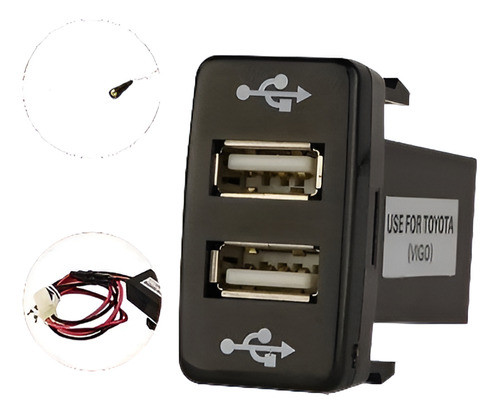 2 Puertos De Dual Usb Cargador Coche Para Toyota Fj Cruiser 0
