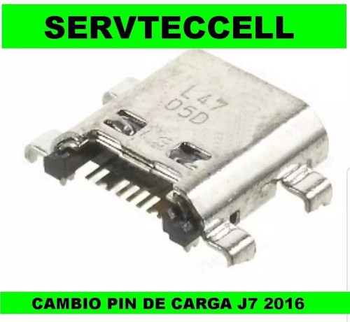 Pin De Carga J5 2016 J7 2016 Tablet Solamente Coloca Instala 0