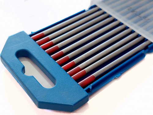Electrodo Tungsteno Punta Roja 1.0mm Soldar Tig Slender X 10 0