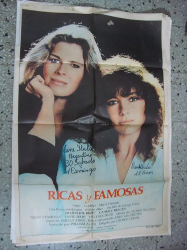 Afiche Orig Cine Ricas Y Famosas 110x75 P2 0