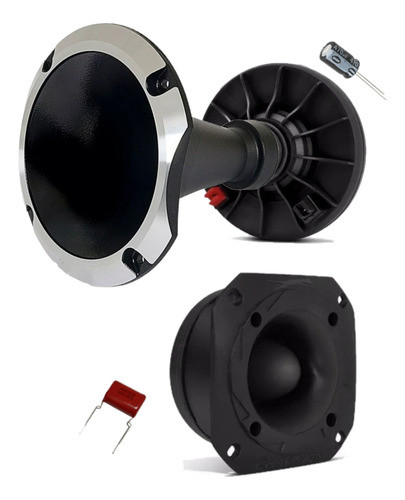 Kit Champion Trio Drive + Tweeter 200w Rms 8 Ohms Cone E Cap 0