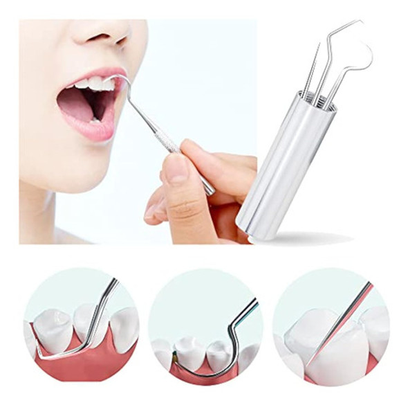 Juego De Púas Dentales De Acero Inoxidable 1