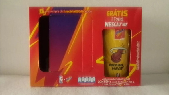 Copo Nescau San Antonio Spurs + Miami Heat - Nba 2018/2019 1 Copo Nescau San Antonio Spurs + Miami Heat - Nba 2018/2019 1