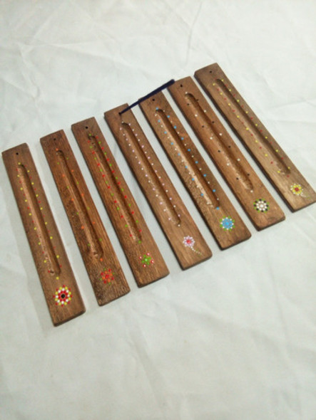 Porta Sahumerio Tablita Simple En Madera De Pino Pack X 12 U 1