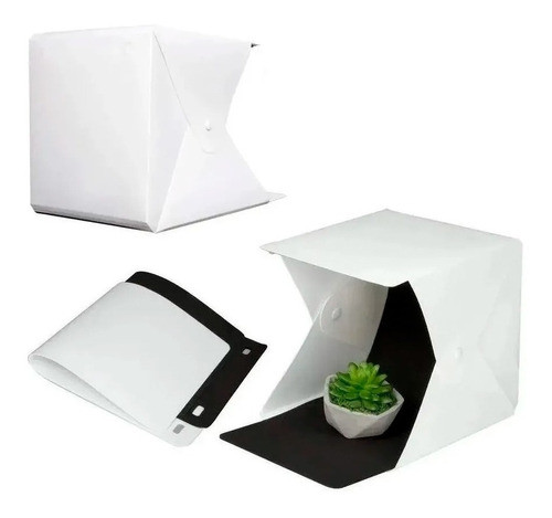 Caja De Luz 24 Cm Para Fotos Estudio Fotografico Cubo Led 0