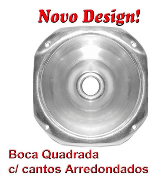 Kit C/ 2 Cornetas Curto De Parafuso C/ Boca Quadrada 1