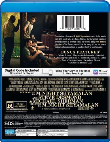 Blu-ray + Dvd Knock At The Cabin / Llaman A La Puerta 1