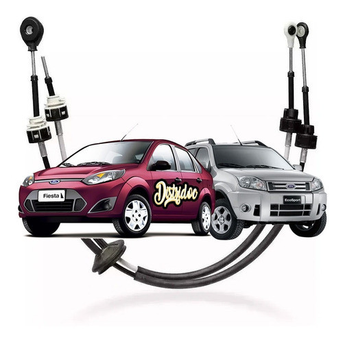 Juego X 2 Cables Selectora Velocidades Fiesta Ecosport  1.6 0