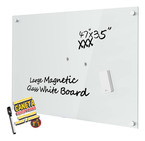Adesivo Lousa Quadro Branco Acrílico Profissional Sem Furos 1