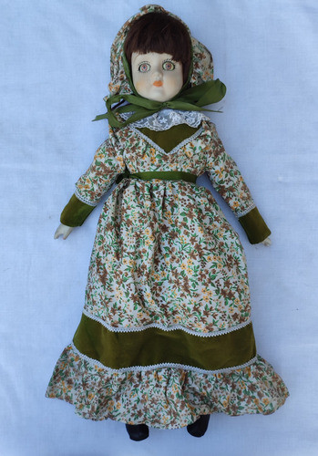 Muñeca De Porcelana Grande   55 Cm  Dolls Ojos De Cristal 0
