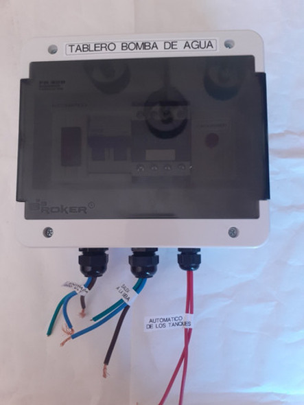 Tablero Bomba Riego 2 Hp C/relé 24 V P/programar+guardamotor 1