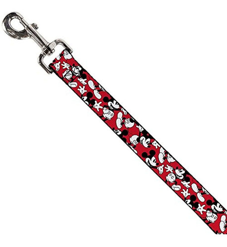 Disney Mickey Mouse Posa Dispersada Rojoblanconegro Correa D 1