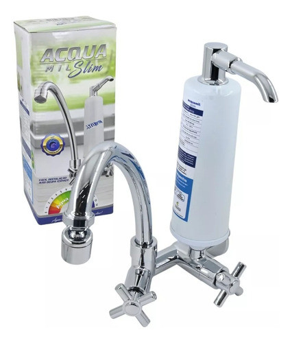 Torneira E Filtro De Água Acqua Mil Slim 0