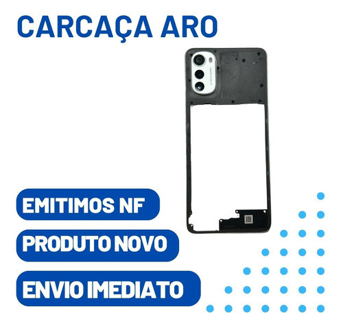 Carcaça Tampa Aro Lateral Compatível Motorola E32 1