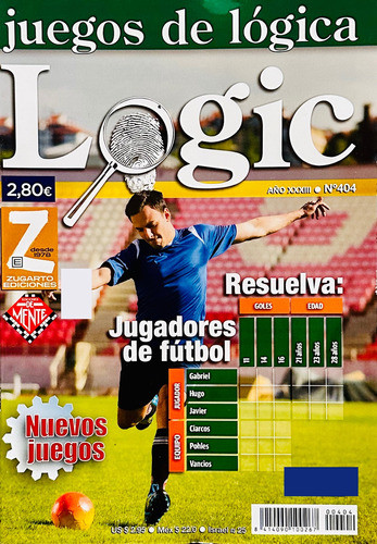 Logic Juegos De Lógica N° 404 - Ediciones De Mente 0