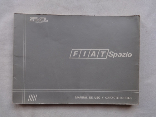 Manual Guantera Fiat Spazio 1987 Instruccion  Dueño Catalogo 0