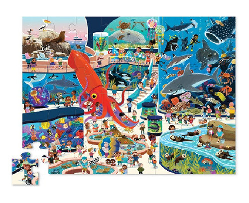 Puzzle De 48 Piezas Dia En El Acuario 1
