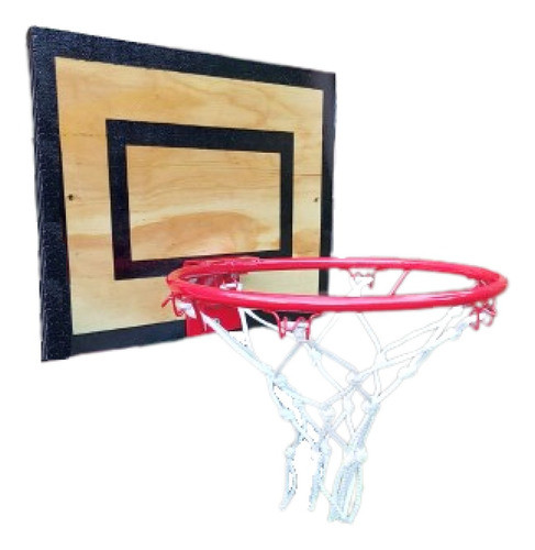 Aro Basquet Con Tablero Madera Apto Exterior 0