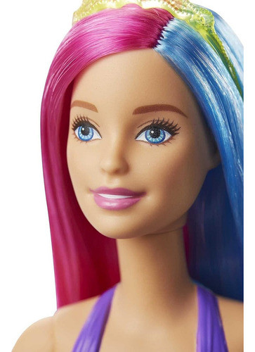 Muñeca Barbie Sirena Multicolor Articulada Nueva Original 1
