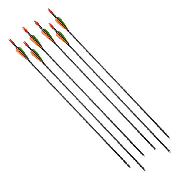 Flechas X6 Para Arcos Compuestos Fibra De Vidrio 28 1