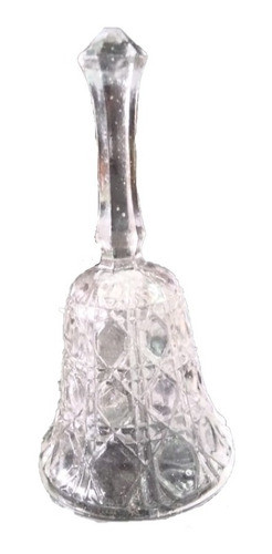 Adorno Campana Vintage Cristal Vidrio Bell Deco 0