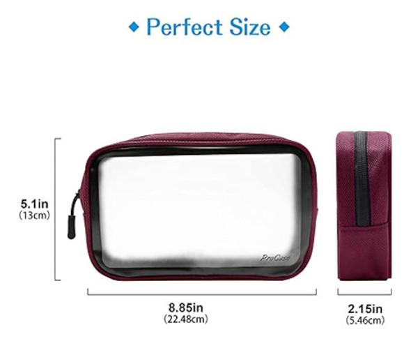[paquete De 2] Procase Tsa Estuche Para Neceser De Viaje Apr 1