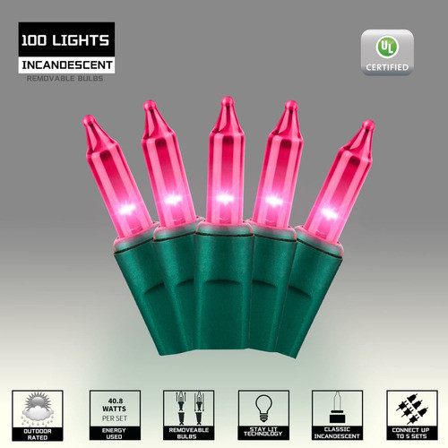 Justpro Cadena De Luces De Navidad De 19.6 Pies Con Cable Ve 1