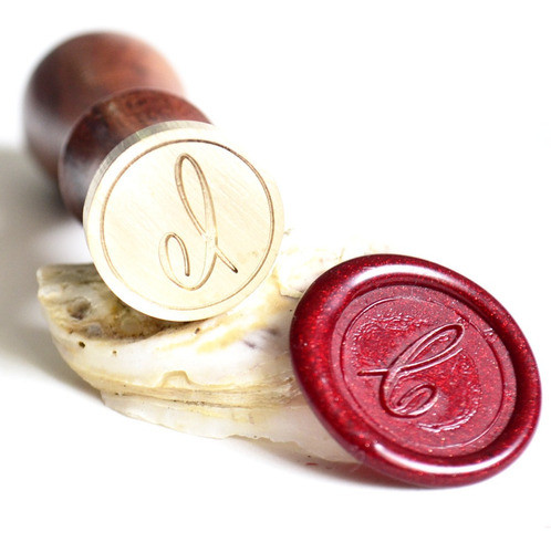 Sinete Para Lacre E Chocolate 25mm Alfabeto Letra C Sellart 0